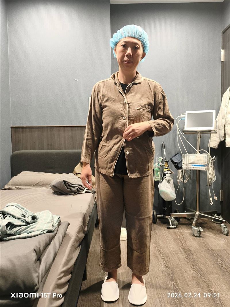 蔡季芳透露自己手術前一夜未眠。（圖／翻攝自臉書）