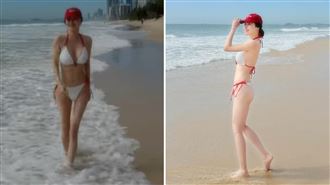 穆熙妍比基尼辣照連發：盼有更緊實的體態