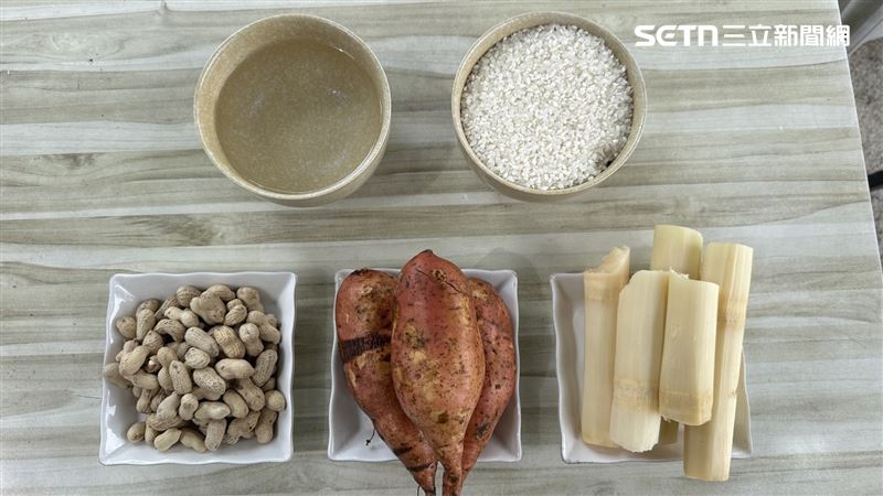 廖大乙建議供品，可挑選米、水、花生、甘蔗及地瓜。（圖／廖大乙提供）