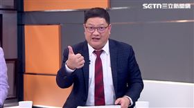 財經專家邱敏寬在「三立新聞」政論節目《前進新台灣》評論軍購。（圖／翻攝畫面）