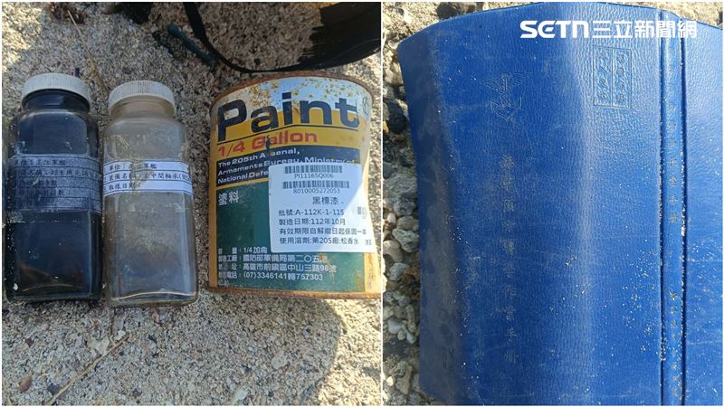 網友爆料海軍亂丟垃圾在澎湖嵵裡。（圖／澎湖交通觀察日誌授權提供）