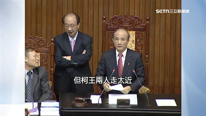 柯建銘（左）跟王金平（右）並封國民兩黨「國會喬王」