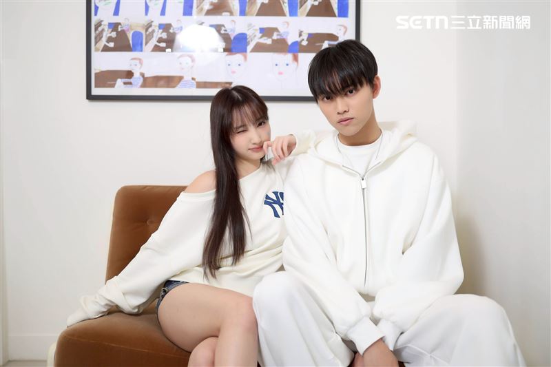 兄妹檔Ivan、Anita接受《三立新聞網》專訪。（圖／記者鄭孟晃攝影）