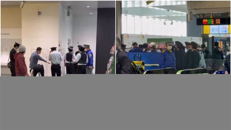 日本神奈川縣川崎市JR川崎站外，有女子持刀揮舞導致男子受傷。（翻攝X）