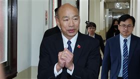 立院研商邀請賴總統至立法院國情報告（1）立法院長韓國瑜（前）24日下午召開朝野協商，研商「邀請賴清德總統至立法院進行國情報告」相關事宜。中央社記者郭日曉攝 115年2月24日