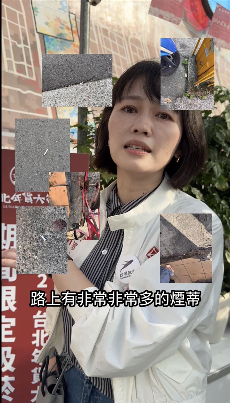 吳欣岱質疑「蔣萬安燈會吸菸區不夠」。（圖／翻攝自吳欣岱臉書）