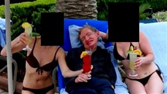 艾普斯坦案延燒！霍金博士驚現女郎簇擁照
