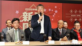 2026中華職棒新春團拜，會長蔡其昌致詞。（圖／記者劉彥池攝影）