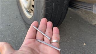 彰化路口驚見百支釘子險釀禍　警追撒釘人