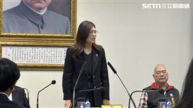 鄭麗文中常會發表談話。（圖／記者詹宜庭攝影）