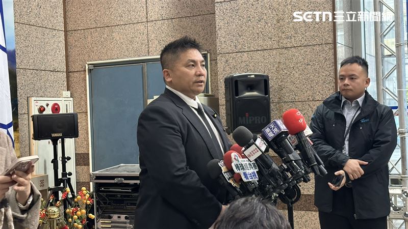 吳宗憲中常會後受訪。（圖／記者詹宜庭攝影）