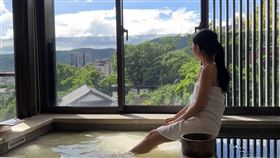 北投麗禧每間客房皆配置冷、熱白磺溫泉池。（圖／飯店旅宿業者提供）