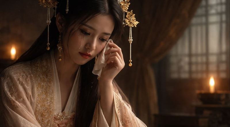 風華絕代的小周后，為了李煜忍辱活下去。（示意圖／AI生成）