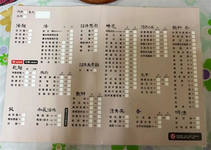 一名女網友帶著家人到宜蘭一家餐廳用餐，因為注意小孩摺到店家菜單，被要求480元的賠償金額，讓她嚇壞。（圖／翻攝自threads＠_boa19911028）