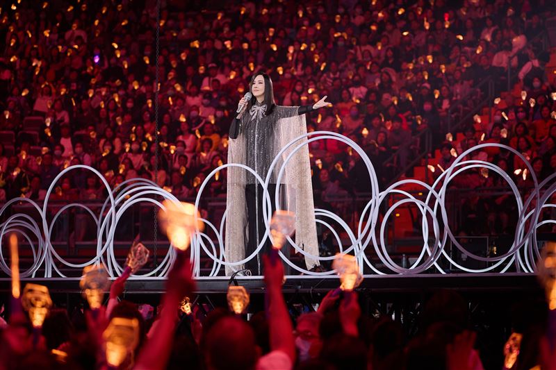 江蕙在台北小巨蛋開唱。（圖／寬宏藝術提供）