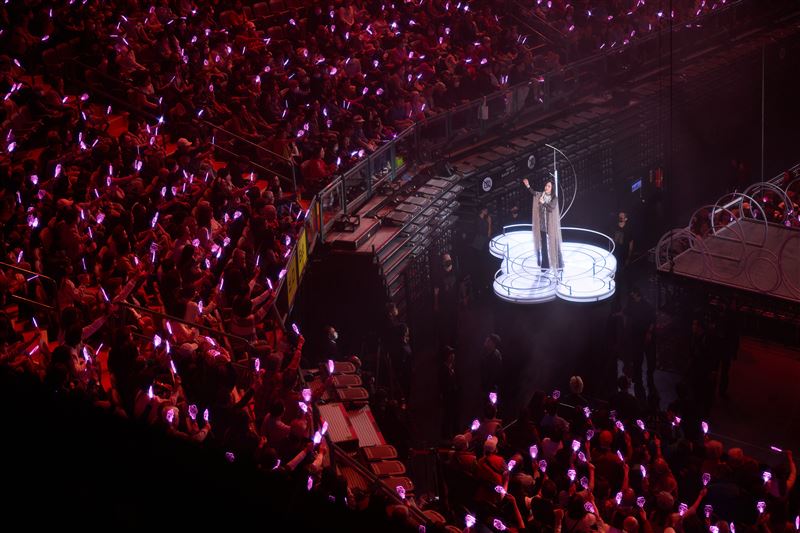 江蕙在台北小巨蛋開唱。（圖／寬宏藝術提供）