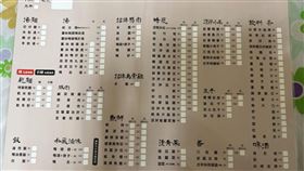 小孩摺到菜單，遭宜蘭一間餐館要求賠償，引發討論。（圖／翻攝自Threads @boa19911028）