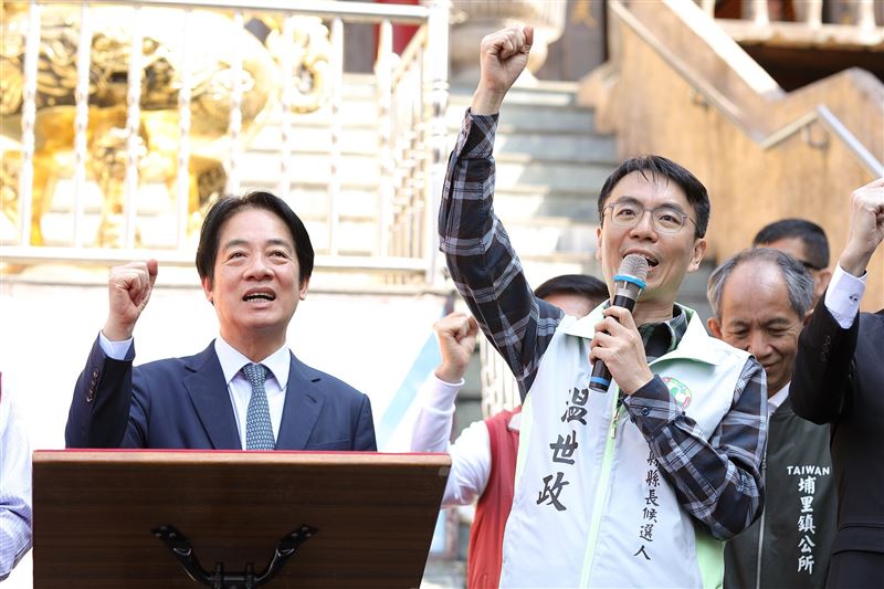 賴清德一句「做你自己就好」打動温世政，讓他毅然投入此次南投縣長選戰（圖／翻攝自温世政臉書）