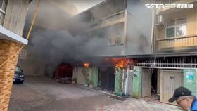 台南,台南市,民宅,火勢,婦人,東區,火災,火警,受困,樓梯間。（圖／翻攝畫面）