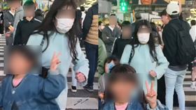 媽媽帶小孩在澀谷拍照留念，沒想到被惡意衝撞。（圖／取自threads）