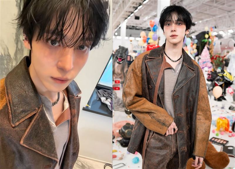 ATEEZ成員潤浩日前出席義大利米蘭時裝週。（圖／翻攝自IG @yunou._.u）