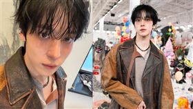 ATEEZ成員潤浩日前出席義大利米蘭時裝週。（圖／翻攝自IG @yunou._.u）
