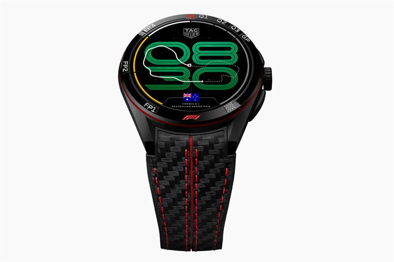 TAG Heuer Connected Calibre E5 x Formula 1智慧手錶。（圖／翻攝TAG Heuer網站）