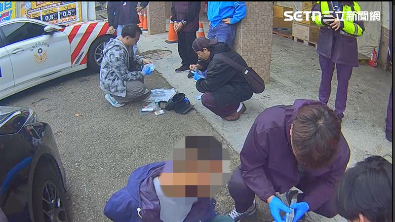 新北婦當街遭搶220萬！警火速國道逮3嫌，車手自導自演大搞「黑吃黑」情節曝光。（圖／翻攝畫面）