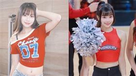 18歲啦啦隊練習生Mega在主場活動中遭遇性暗示提問。（圖／翻攝自Mega IG）