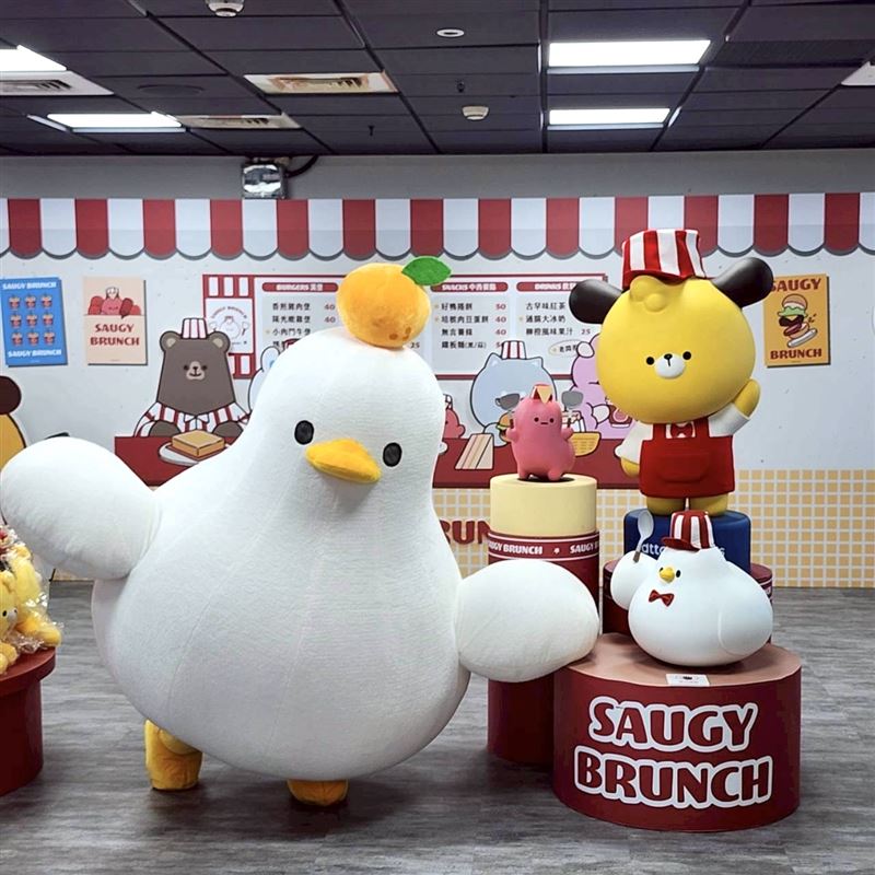 dtto friends主題快閃店《SAUGY BRUNCH》登陸西門地下市。（圖／主辦單位提供）