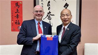 谷立言拜會韓國瑜！盼深化美台合作