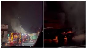 火勢,台北,火燒車,國道,五股交流道（圖／翻攝自Threads @10_17_h_
）