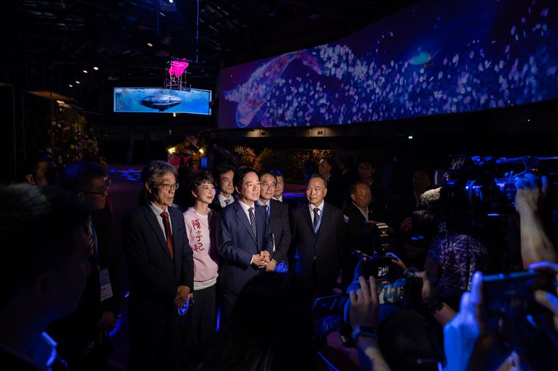 賴清德出席臺灣國際蘭展暨花卉科技展。（圖／總統府提供）