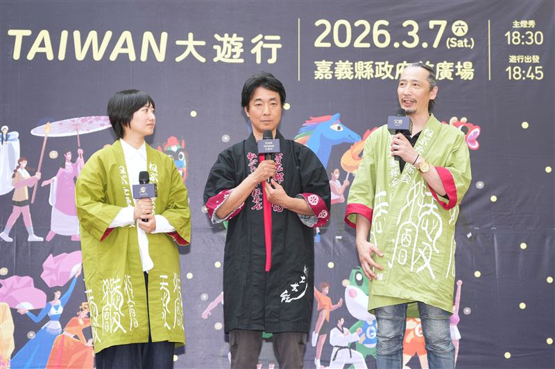 睡魔師諏訪慎、林廣海致詞。（圖／文總提供）