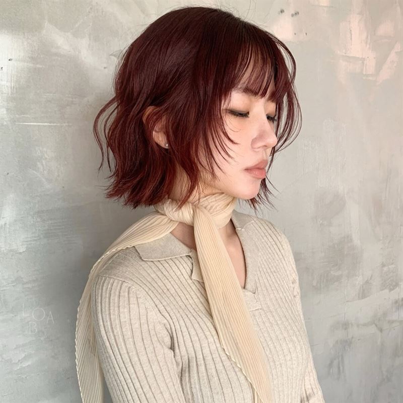 開運紅棕髮色推薦：樹莓紅棕色。（圖／翻攝自IG @seeueny）