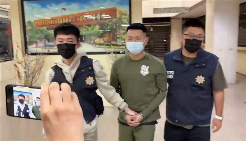 台北醫美診所槍擊案，林姓槍手落網檢方聲押禁見。（圖／翻攝畫面）