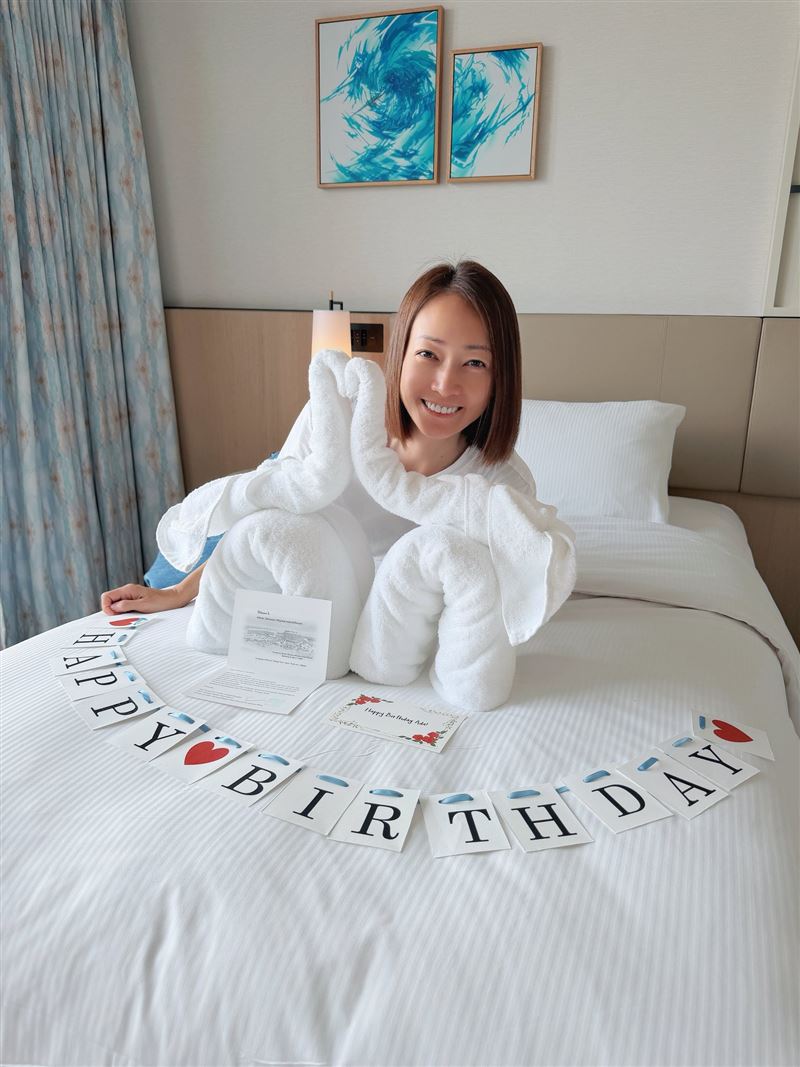 潘慧如26日一早飛到日本宮古島旅遊慶生。（圖／翻攝自臉書）