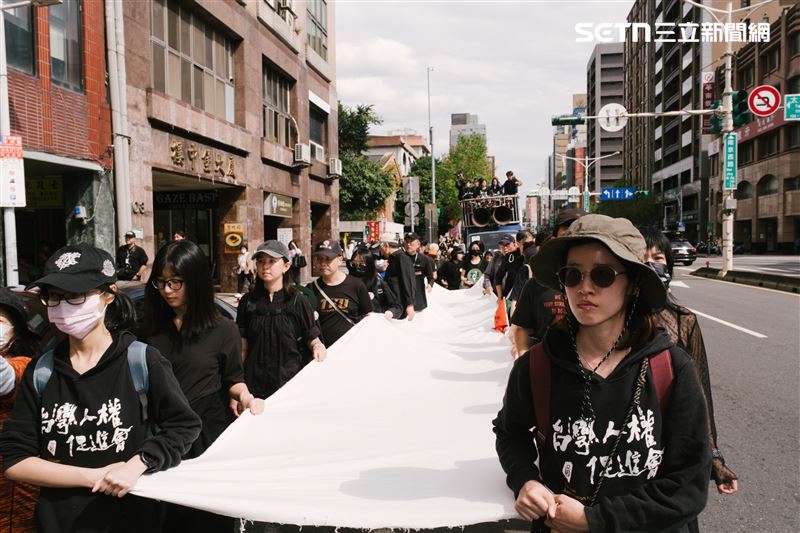 二二八79週年紀念遊行。（圖／記者楊士誼攝影）