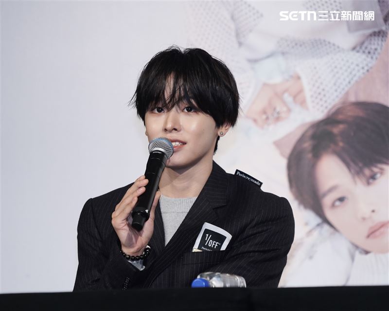 RIKU用中文和台灣西珍妮告白。(圖/記者趙于瑩攝影)