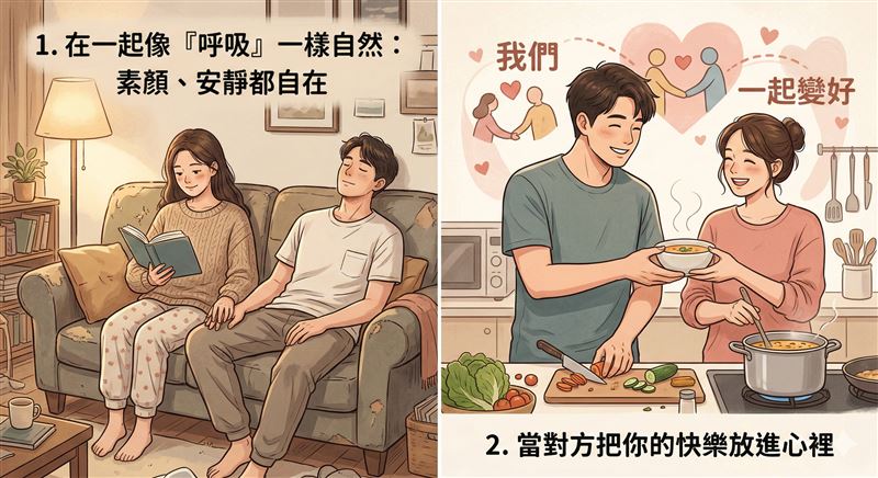 在感情世界裡，兩人相處到底應該「長」成什麼樣子？（圖／AI生成圖）