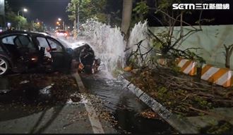 新／高雄BMW斷消防栓　他水花中氣絕搶命