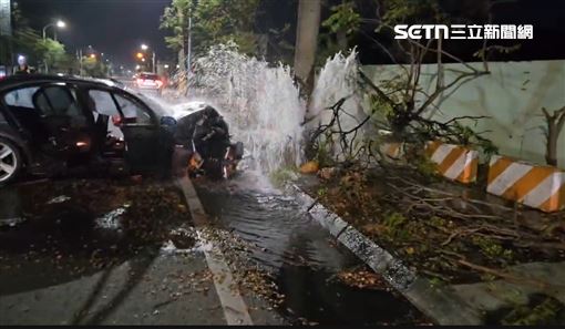 新／高雄BMW斷消防栓　他水花中氣絕搶命