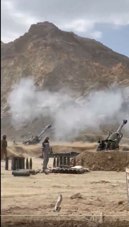 巴基斯坦軍隊持續對阿富汗開火。（圖／翻攝自X平台 @rshereme）