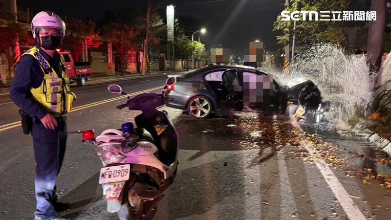 BMW撞消防栓釀1死2傷!駕駛送醫…救不回