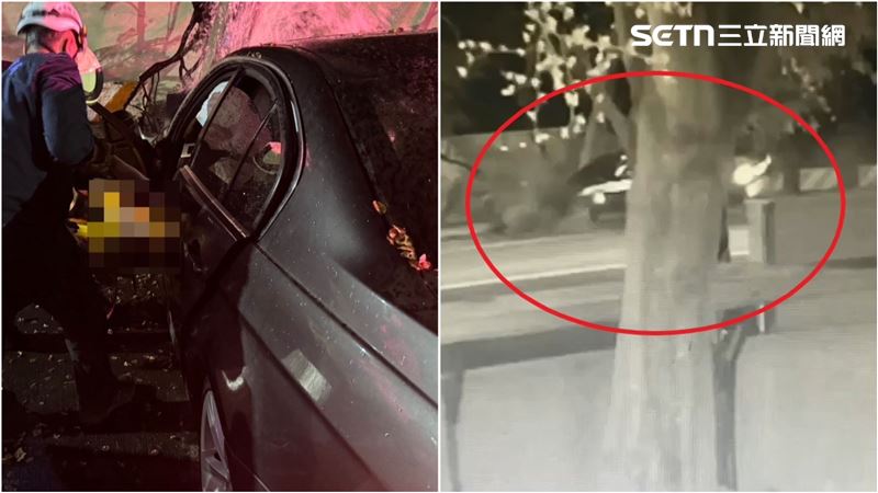 亡命瞬間曝!BMW撞消防栓…他水花中斷氣