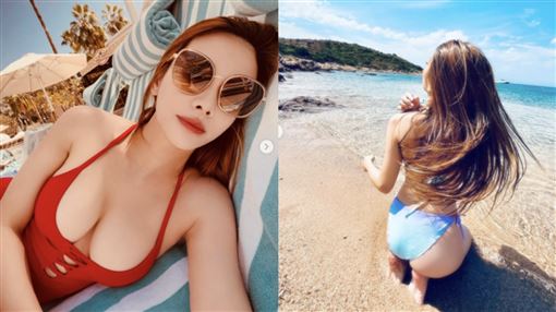 艾莉絲淡出演藝圈　低胸泳衣解放炸出美胸