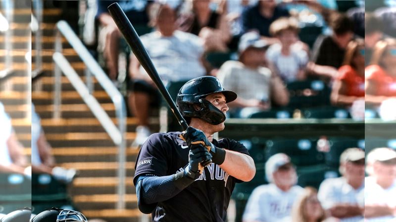 瓊斯（Spencer Jones）炸裂熱身賽第3轟。（圖／翻攝自洋基推特）