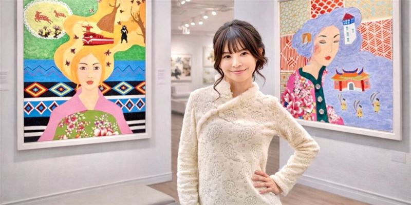 傳統客家花布透過劉晨筠創作重新賦予它當代意義。（圖／花路文創提供）