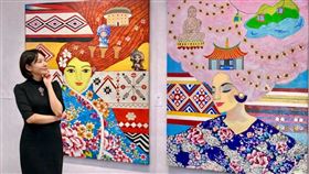 傳統客家花布透過劉晨筠創作重新賦予它當代意義。（圖／花路文創提供） 
