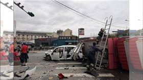 消防車,蘆竹,轎車,撞擊（圖／翻攝自桃園大小事、再出發，蘆竹南崁資訊大小事資訊分享團（2））